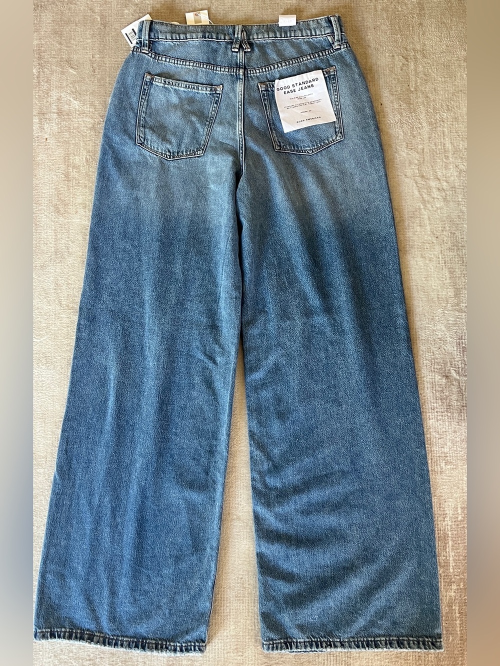 Good American Weightless Good Standard Ease Wide Leg Jeans - Picture 10 of 11